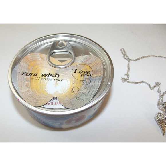 Angelic Pear Necklace Pendant 16" Stainless Steel Chain Heavenly Angels diy - Picture 7 of 16